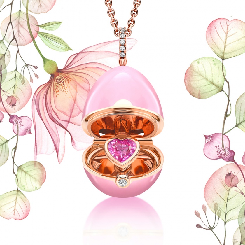 Essence Pink Laquered Heart Surprise, Fabergé
