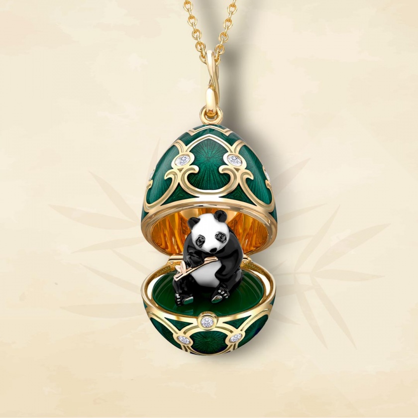 Panda Surprise Locket, Fabergé